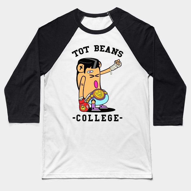 Totbeans Character College Baseball T-Shirt by Demylo 